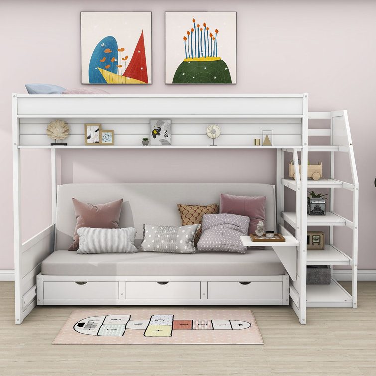 Convertible sofa bunk outlet bed